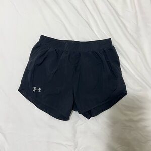 under armour black athletic shorts